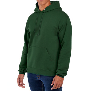 2026 Wholesale 100% Cotton Fleece 350gsm Winter Hoodie <b>Men's</b> Sweatshirt Casual Solid Color Breathable Quick Dry Eco-Friendly - Product Image 2
