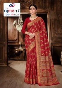 Traditional Elegant Cotton Printed Quick Dry <b>Saree</b> by Ajmera Soft Stylish Ethnic Wear Collection for Women Party - Product Image 2