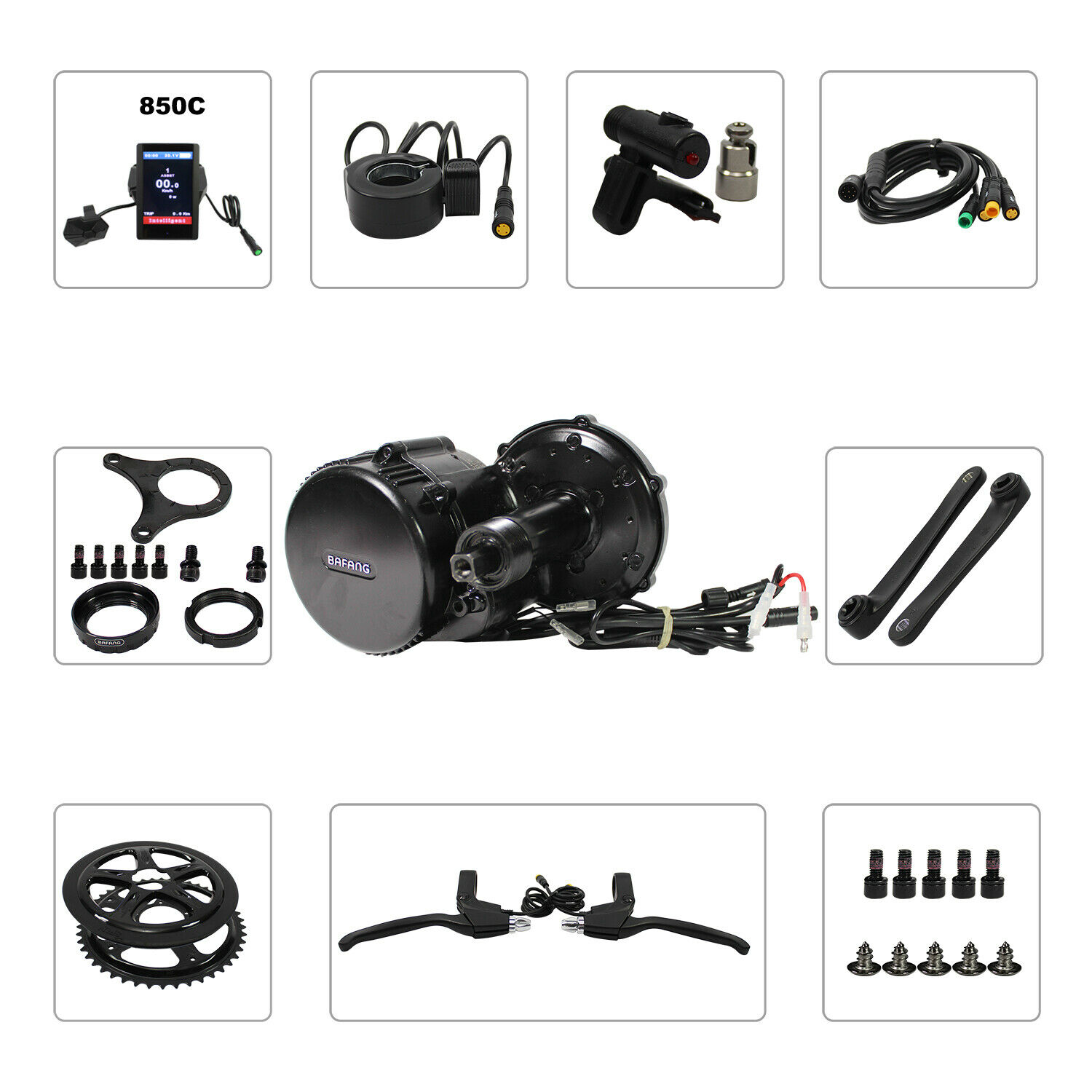 Bafang BBS02B 750W Motor Kit for Electric Bike with 500C Display