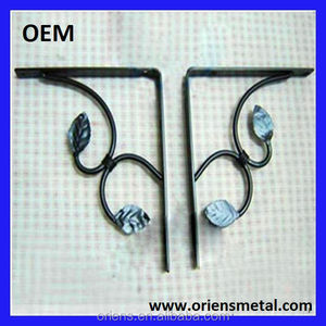 Chân đế kim loại Fancy trang trí tam giác đồ nội thất kệ gỗ Kệ mô hình Tường Gắn kim loại chân đế - Product Image 3