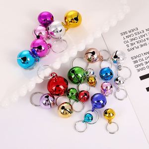 DIY Shiny Color Mini Bell 8mm to 20mm Decoration Bell Pet <b>Ring</b> Bell with <b>Keyring</b> - Product Image 4