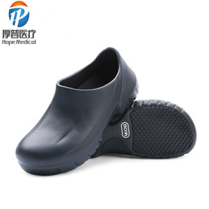 รองเท้าเชฟ Hope Medical สีดำ แบบ unisex กันลื่น กันน้ำมัน กันน้ำ ปิดนิ้วเท้า รองเท้าทำงาน ไซส์ 36-45 - Product Image 1