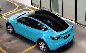 5 par 59 pieds finition brillante Crystal Blue Miami Blue film PVC emballage de voiture vinyle film autocollant changeant de couleur couvre la voiture - Product Image 4