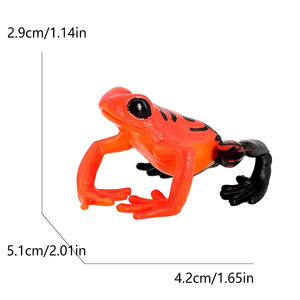 Modelo de <span class=keywords><strong>Rana</strong></span> Silvestre Simulada, Juguete Educativo para Niños, Figura de <span class=keywords><strong>Rana</strong></span> de Hoja Triangular, <span class=keywords><strong>Rana</strong></span> de Ojos Rojos - Product Image 3
