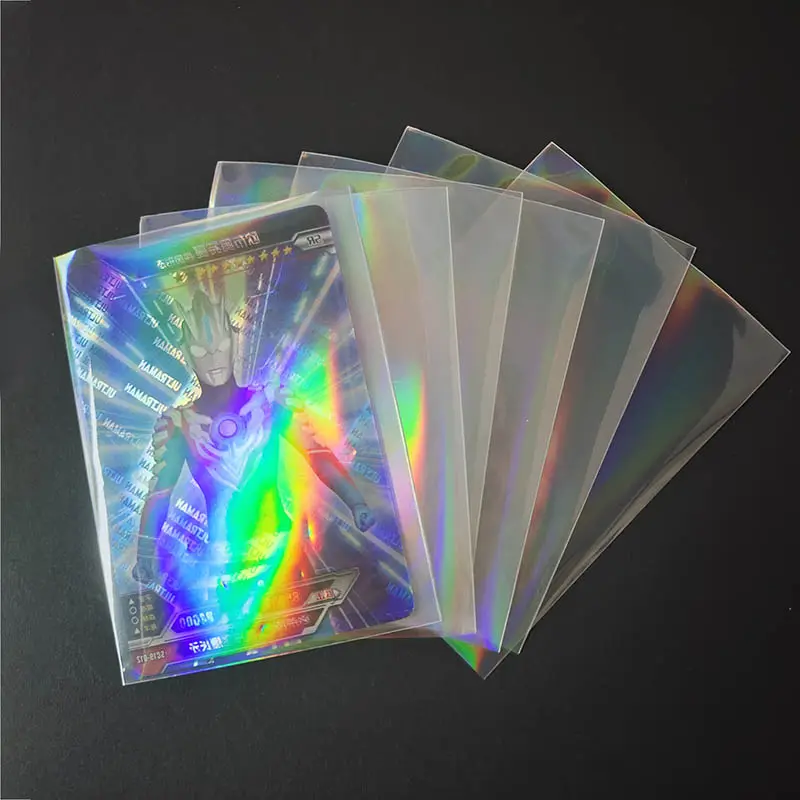 Recyclable cheap custom trading clear trading card sleeves