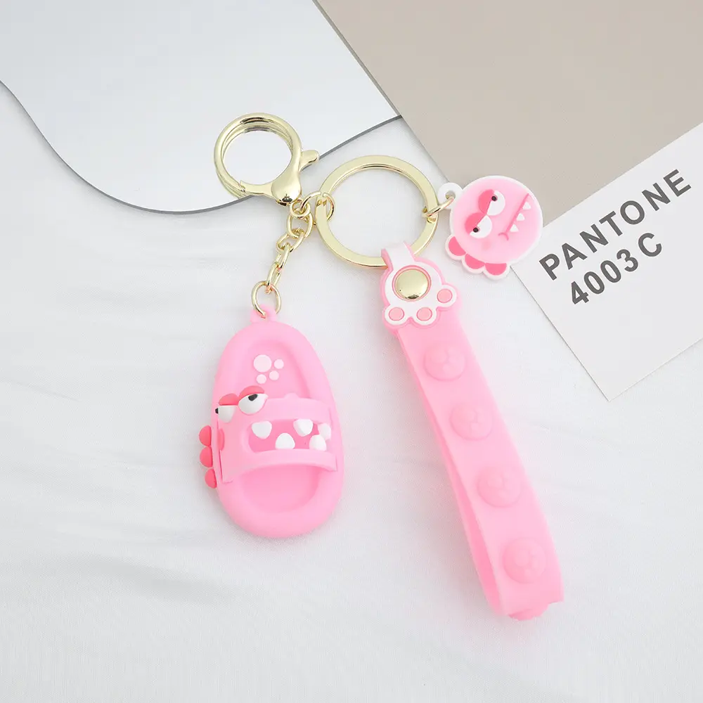 Personalized Designer Fashion Cheap Custom Logo Keychain 2D 3D Kawaii Cute Cartoon Shoes Soft PVC Rubber Key Chain