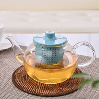 Théière en verre borosilicate de 1000 ml au design moderne, compatible avec les plaques de cuisson, sans BPA, écologique, bouilloire à thé PSC, pour thé en vrac ou thé fleuri