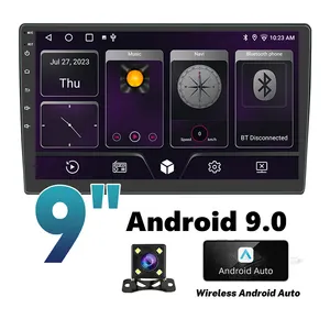 MCX Car Radio 2 din Android 9inch Touch Screen 4G BT5.0 Player In-Dash Android Auto and CarPlay Multimedia Video Car DVD Player