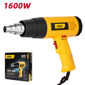 Pistolet thermique Deli DL5318, température réglable, haute puissance, chauffage de <span class=keywords><strong>film</strong></span> miniature, 1600W # Jaune Plastique+Métal+PCB - Product Image 2