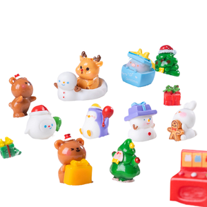 ของตกแต่งคุณภาพดี เฉินจุน แลนด์สเคป คริสต์มาส แอนิมอล ทาวน์ ชุด DIY อุปกรณ์ตกแต่งขนาดเล็ก รถจิ๋ว ของประดับตกแต่งบนโต๊ะทำงาน - Product Image 1
