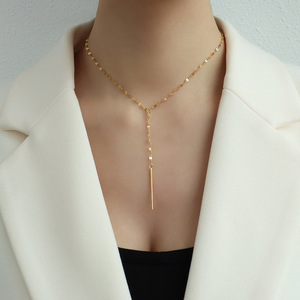 EW 18K lated hahahaeckeckecktytytytytytyomen rogened 60cm Acero inoxidable Assel eckecklace eewelry - Product Image 6
