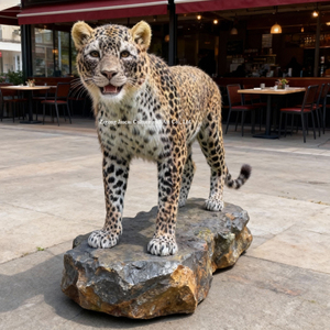 Modelo Animatronic de leopardo de tamaño real personalizado para casa de juegos y Escuela decoraciones de zoológico interior parque de atracciones - Product Image 5