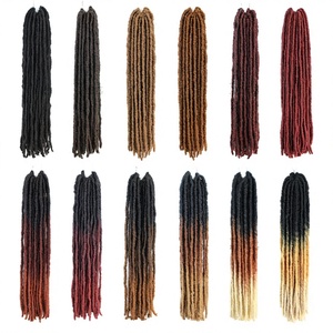 Tresses synthétiques Faux Locs, cheveux raides doux, dreadlocks, cheveux au crochet Goddess pour femmes - Product Image 5