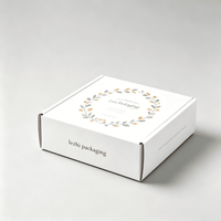 Emballage en papier ondulé personnalisé pour envoi postal, boîtes roses avec impression, boîte en papier kraft écologique, boîte d'expédition
