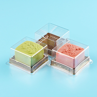 Boîte à gâteau transparente en PET/PP personnalisable pour la pâtisserie, emballage alimentaire, recyclable, commandes sur mesure acceptées