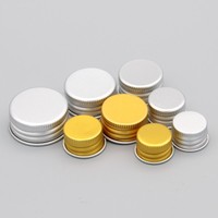 Tapas de Aluminio con Rosca 18/410, 20/410, 24/410, 28/410, 30/410, Personalizadas con Impresión, Antiderrames, para Botellas de Cosméticos, Venta al Por Mayor de Fábrica