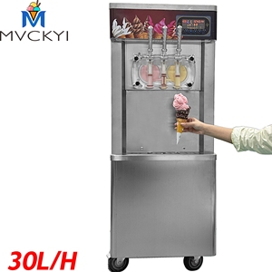Crème glacée à la glace commerciale chinoise Softserve <span class=keywords><strong>Softice</strong></span> Softy Fabrication de crème glacée molle à 3 saveurs Prix de la machine à crème glacée - Product Image 1