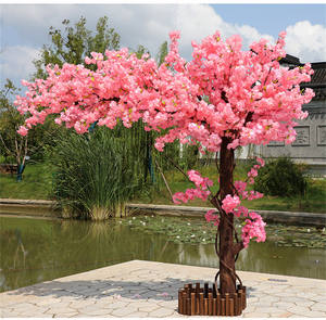 Arbre de cerisier artificiel en soie en gros à prix abordable - Décoration réaliste de sakura rose pour mariage, Noël, maison et hôtel - Product Image 3