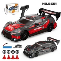 Nouvelle voiture RC miniature 4x4 2.4G à l'échelle réelle, modèle de course et de drift, échelle 1/24, avec kit d'éclairage à liaison, vitesse maximale 30 km/h, télécommande