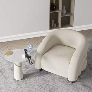 Sillón Moderno Tapizado de Venta Caliente, Mueble de Lujo Suave y Relajante para Sala de Estar o Dormitorio, Sofá Individual, Silla de Acento - Product Image 2