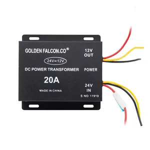 Car Power Supply Transformer 20A Car Step Down Transformer DC 24V to 12V Car Converter 20A