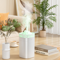 Nouvel humidificateur de fissure de volcan simulé grande capacité veilleuse colorée diffuseur d'aromathérapie purificateur de brume fraîche