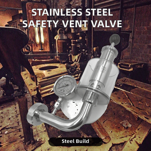 Válvula de Seguridad Manual de Alta Presión de Acero Inoxidable 316L, Válvula Sanitaria de Ventana de Escape Rápido - Product Image 2