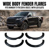 Nouveaux élargisseurs d'ailes moulés par injection avec boulons compatibles pour Ranger T7 T8 Pickup Truck Protection tout-terrain et style YURAN