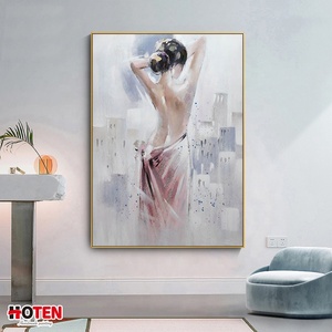 Belle Art Moderne Fait À La Main Sexy Fille Nude Peintures Haute Qualité Huile Peint À La Main <span class=keywords><strong>Portrait</strong></span> <span class=keywords><strong>Toile</strong></span> - Product Image 3