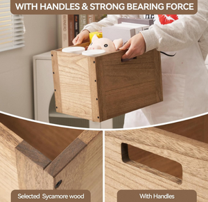 Bacs <span class=keywords><strong>de</strong></span> <span class=keywords><strong>rangement</strong></span> en <span class=keywords><strong>bois</strong></span> empilables personnalisables en usine pour organiser la maison, les livres et les vêtements - Product Image 3