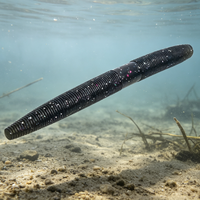 8 pièces/sac, leurre souple bionique en plastique de type ver de terre et ver de farine, 10 cm, 6 g, 3 et 4 pouces, pour la pêche à la truite, au brochet et au perch en eaux courantes