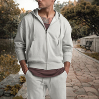 Sweat-shirt à capuche zippé pour homme, respirant, en tricot, veste de sport décontractée pour le printemps et l'automne