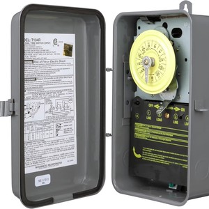 Interruptor Temporizador Mecánico de 24 Horas Wansheng T104R, 208-277 VAC DPST, Control de Automatización Interior y Exterior - Product Image 3