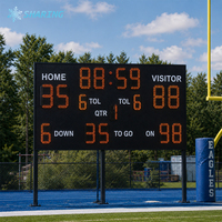 Marcador Electrónico LED para Fútbol al Aire Libre, Marcador Digital Portátil para Rugby, Pantalla para Estadios Deportivos