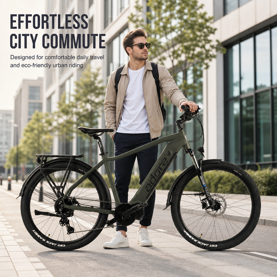 Electric City Bike 250W Central Brushless Motor 36V 16Ah Removable ...