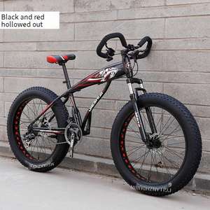 Vélo de montagne à pneus larges de 26 <span class=keywords><strong>pouces</strong></span>, cadre en acier à haute teneur en carbone, cadre rigide, <span class=keywords><strong>24</strong></span> vitesses, freins à disque doubles, adultes, cross-country/downhill - Product Image 3