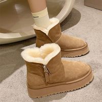 Chaussures d'hiver pour femmes de haute qualité, confortables, chaudes, avec semelles antidérapantes pour l'intérieur/l'extérieur, bottes et chaussons