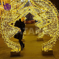 Lampes LED en forme d'arche en métal personnalisées IP65 pour une utilisation en intérieur/extérieur, décorations de fête, de mariage et de Noël avec contrôle par application
