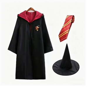 Mantello Magico della Scuola di Magia di Hogwarts, Costumi di <span class=keywords><strong>Halloween</strong></span> per Bambini, Abiti per Spettacoli Scolastici - Product Image 1