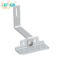 Crochet de fixation solaire réglable en aluminium Art Sign AL6005-T5 pour montage sur toit en tuiles |   Système de support de montage universel pour panneaux solaires