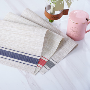 Mantel Individual de Diseño Nuevo para Mesa de Comedor, Mantel Individual Antideslizante Tejido a Rayas para Mesa de Comedor - Product Image 3