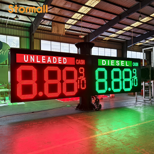 ป้ายแสดงราคาแก๊สแบบกันน้ำ ตู้เหล็ก พร้อมไฟ LED แสดงราคาแบบ 7 ส่วน สำหรับปั๊มน้ำมัน - Product Image 4