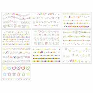 New Design Lovely Tiny Temporary Tattoo Stickers for Face Hands - Product Image 3