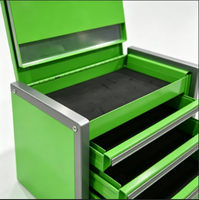 Armoire à outils portable en acier à 3 tiroirs verrouillable, chariot à outils OBM, capacité de charge de 300 kg, rangement d'outils pour garage et atelier