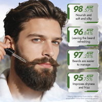 Huile de soin nourrissante et lissante pour barbe au cèdre, hydratante et adoucissante, anti-frisottis pour hommes
