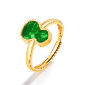 Natural Myanmar genuine jade <b>emerald</b> purple lotus-shaped <b>ring</b>, ice-grade jade, S925 <b>silver</b> setting, adjustable design - Product Image 1