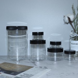 Bao Bì Thực Phẩm 25Ml 30Ml 50Ml 100Ml 120Ml 250Ml <span class=keywords><strong>500Ml</strong></span> Màu Đen Hổ Phách Rõ Ràng Pet <span class=keywords><strong>Jar</strong></span> Pet Thực Phẩm Cấp <span class=keywords><strong>Jar</strong></span> Với Nhựa Nhôm Nắp - Product Image 5