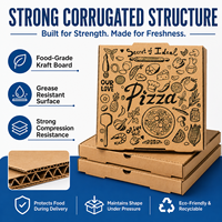 Embalaje de Entrega Diaria LongXiang para Pizza y Comida Rápida, Material de Cartón Corrugado Resistente, Reciclable, 2 mm de Grosor, Fácil de Plegar