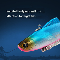 Leurre de simulation pulvérisable VIB pour toutes les couches d'eau, appât artificiel réfléchissant au laser avec écailles de poisson intégrales