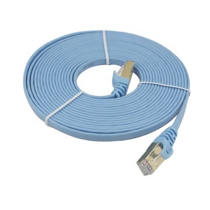 32AWG Copper Flat Cat7 Network <b>Patch</b> <b>Cable</b> Thin Flat Cat7 Rj45 <b>Cable</b> UTP - Product Image 3